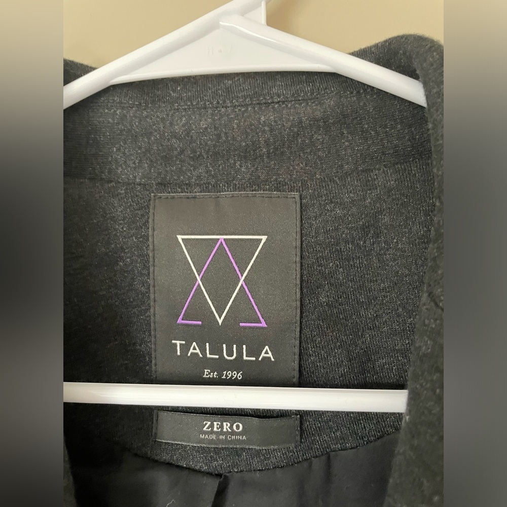 Talula blazer NWOT SIZE 0 charcoal dark grey - Picture 2 of 5